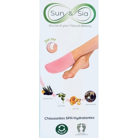 Feuchtigkeitsspendende SPA-Socken Rosa