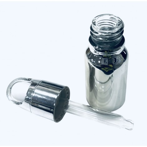 Silver glass dropper bottle 20ml