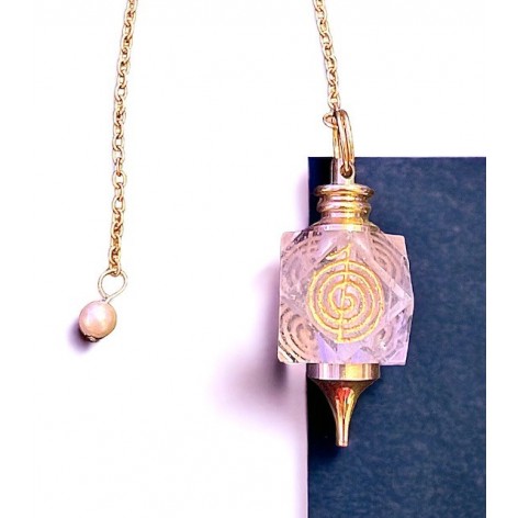 Reiki Rock Crystal Pendulum