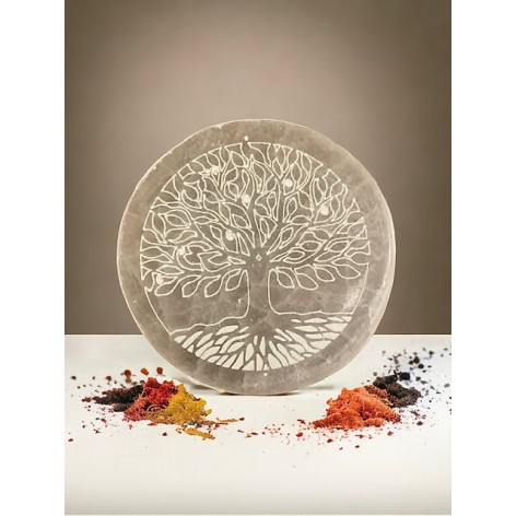 Selenite Incense-Holder Tree of Life