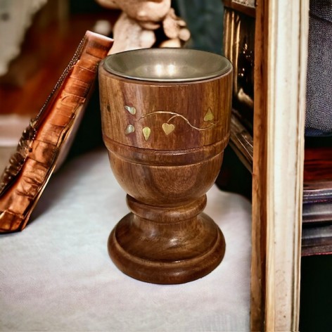 Hand-made wooden censer