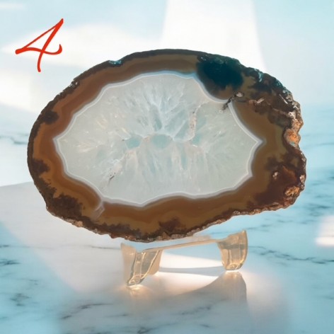 Natural agate slices