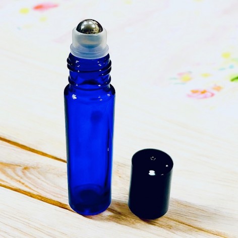 Blue glass roll-on