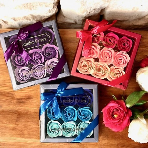 Coffret savons de roses