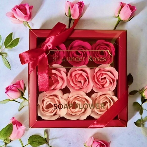 Coffret savons de roses